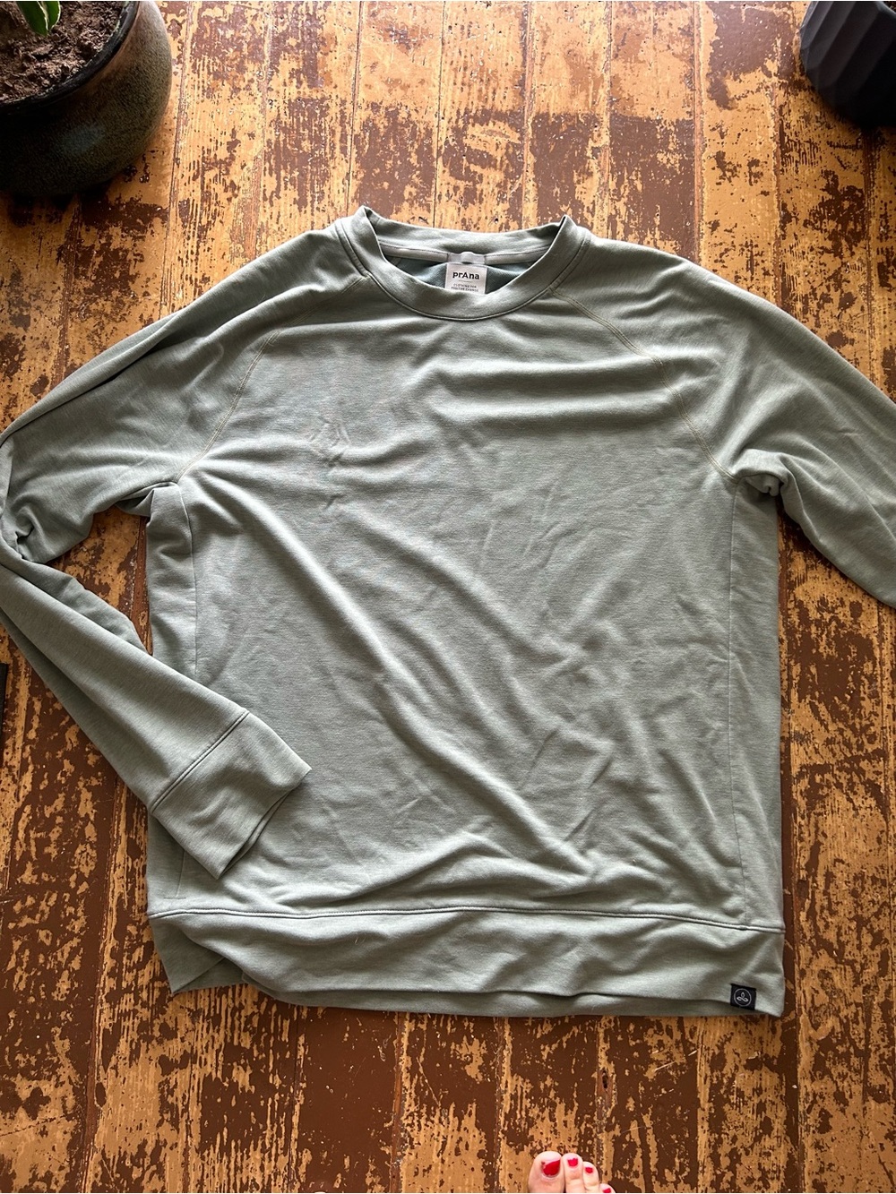 Prana Men's Crewneck Sweatshirt in Sage